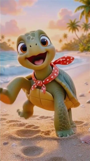 🐢 The TUR TUR TURTLE Song | Cute Beach Nursery Rhymes for Kids