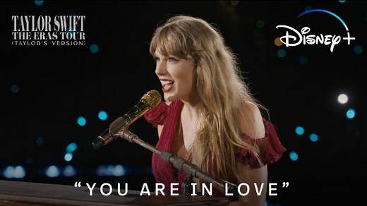 22K views · 592 reactions | We are in love.  "You Are In Love" is one of the four additional acoustic songs included in Taylor Swift | The Eras Tour (Taylor’s Version), available to stream today at 12PM AEDT, only on #DisneyPlus. | Disney+ | Facebook