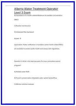 Alberta Water Treatment Operator Level 3 Exam 636x882