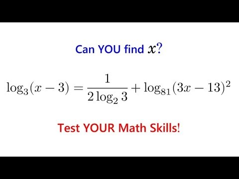 Can You Solve This Logarithmic Equation? Most Students Get It Wrong.