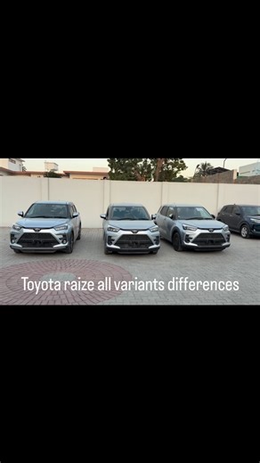 SUBHANI MOTORS on Instagram: "Toyota raize All packages differences Xs G Z Engine type 1.0 L, 3-cylinder gasoline, in-line, 12-valve DOHC, DVVT Transmission type 7-speed CVT Displacement 998 cc Maximum output 96 HP (72 kW) @ 6,000 RPM Maximum torque 140 Nm @ 4,000 RPM Front Ventilated disc Rear Drum Suspension Front MacPherson strut Rear Torsion beam Drive type Front-wheel drive (FWD) Steering type Electronic power steering Overall Length / width / height 4,030 / 1,710 / 1,635 mm Wheelbase 2,525