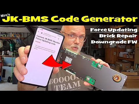 JK-BMS Code Generator to Force Updating your BMS for repair and FW downgrade!