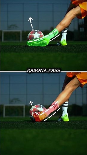 RABONA PASS TUTORIAL ⚽️.#football #footballskills #soccer #rabona #shorts