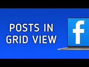 How to View Posts in Your Account in Grid View Mode in Facebook on PC