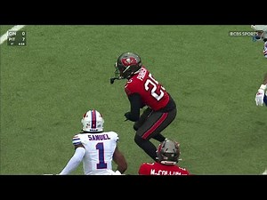 Josh Allen's pass backfires and turns into a Bucs' INT