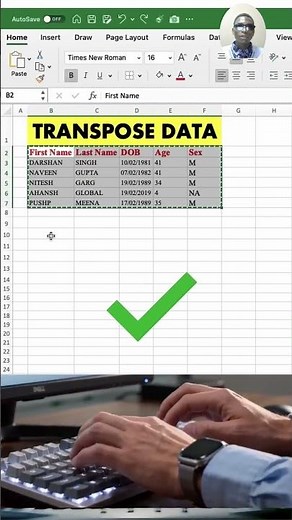 👉 Most Excel Users Don’t Know This TRANSPOSE Trick 😲