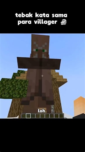 tebak kata villager #minecraft #funny #shorts