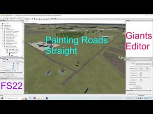 Giants Editor | Painting Roads Straight For Main Roads | Farming Simulator 22