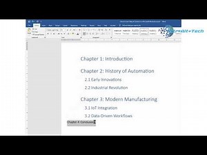How to Automatically Create a Table of Contents in Microsoft Word Step-by-Step Tutorial