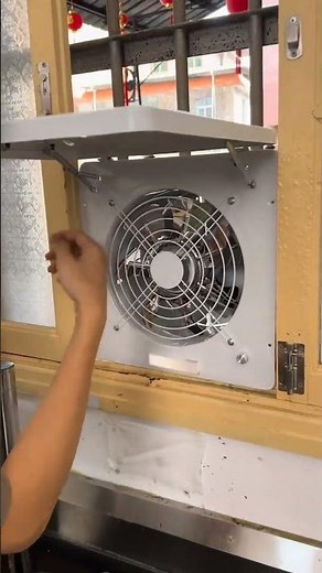 Better airflow better living window mounted exhaust fan🌬️ #windowmountedexhaustfan #CleanAir #shorts