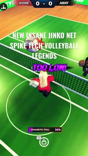 Jinko net spike insane tech RbLx vbl #roblox #volleyball #volleyballlegends