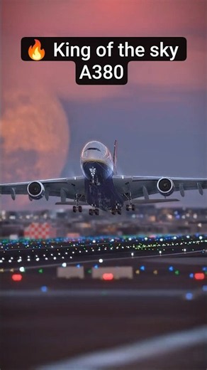 👑✈️ King of the Sky! A380 Taking Off from Dubai! #shorts