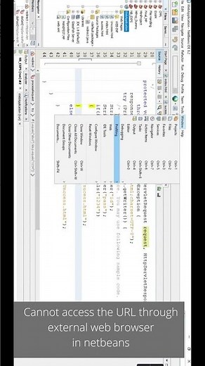 Cannot access the URL through external web Browser in #Netbeans. #JavaWebApplication