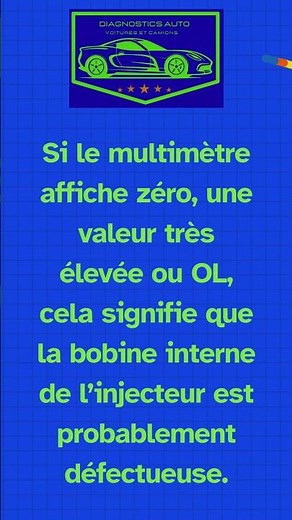 Comment tester un injecteur diesel avec un multimètre