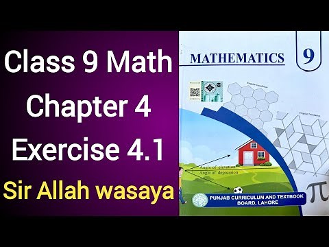 Class 9 Math Chapter 4 Exercise 4.1 Punjab Board | Class 9 Maths Unit 4 Exercise 4.1
