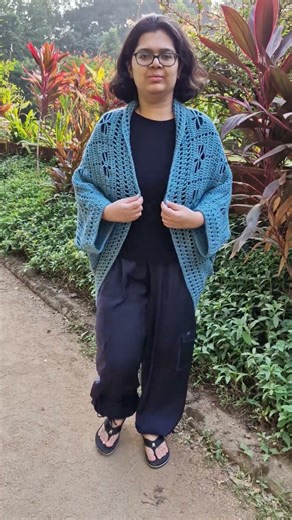 Easy Crochet Cocoon Shrug Tutorial and Pattern Lacy Dragonfly Stitch Cardigan