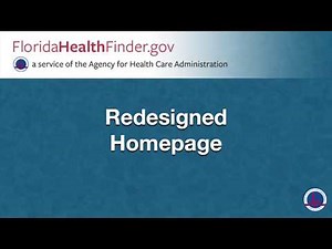 Redesigned Homepage - FloridaHealthFinder.gov