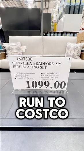 Patio Upgrade Deal! 50% OFF Sunvilla Fire Seating Set at Costco!#costco #outdoorfurniture