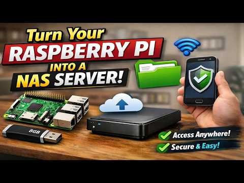 Turn Raspberry Pi into Secure NAS Cloud Server | Headless Setup + Remote Access