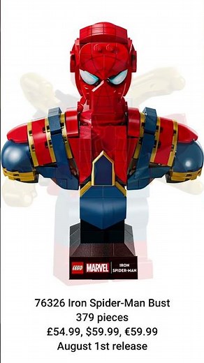 LEGO 76326 Iron Spider-Man Bust REVEALED! | Full Look at New 2025 Marvel Set