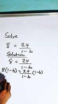 Stop Struggling! The Easiest Way to Solve Fraction Equations #maths #fractions #mathematics