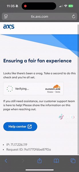 Lost the battle AGAIN because the artist presale code, straight from her team’s email, wasn’t the correct one!? Anyone else having this issue? #oliviadean #oliviadeantour #axistix #ticketmaster