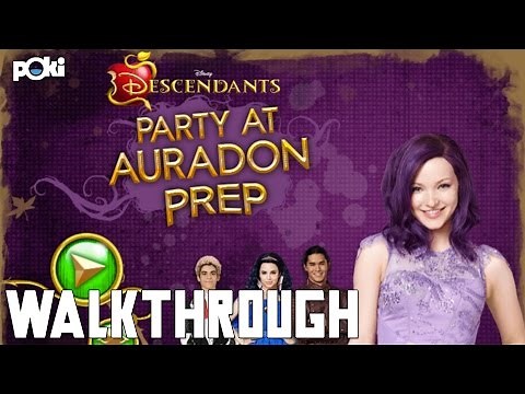 Party Time! Disney Descendants Party at Auradon Prep Poki Walkthrough