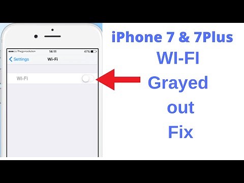 iPhone 7,7 Plus wifi greyed out 2021! Fix Wifi won’t turn on iPhone 7 & 7Plus.
