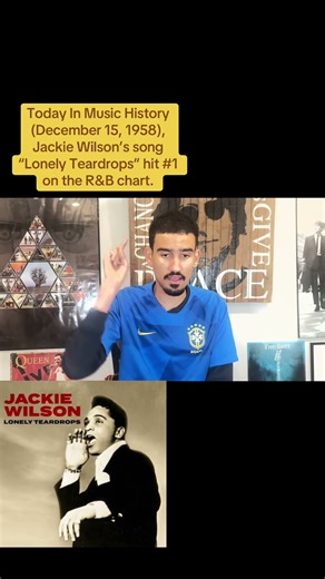 Jackie Wilson’s song “Lonely Teardrops” hit #1 on the R&B chart.#Jackiewillson#music1958