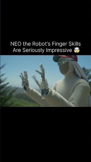 NEO's finger control is unreal. 🤖 #1xpartner #neo #humanoidrobot #futuretech
