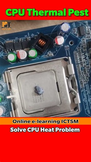 How To Apply Thermal Paste To CPU 🔥✌️| #shorts #ictmguru
