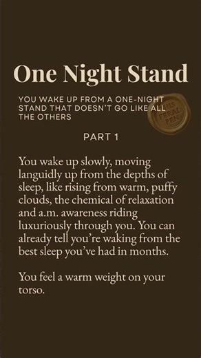 ONE NIGHT STAND - PART 1