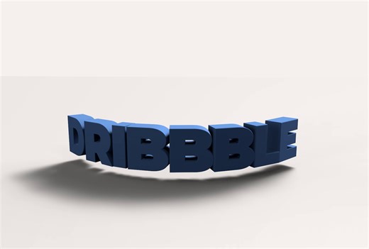 Dribbble Text Animation