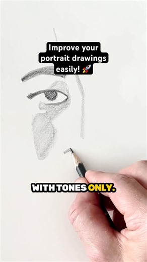 Improve Your Portrait Drawings Easily TODAY 🔥 #shorts #howtodraw #drawing #art #artclass
