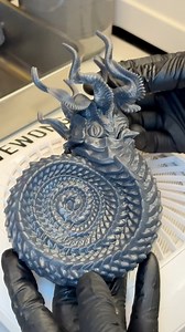 Nautilus 3D sculpted in Nomad Sculpt on IPad. 3d printed with ABS like resin on the Photon Mono M7 Pro. Cleaned in Wash and Cure 3 Max by ANYCUBIC #3dsculpting #nomadsculpt #resin3dprinting #anycubic #3dprinting #photonmonom7pro #washandcure3max | Michael Wong