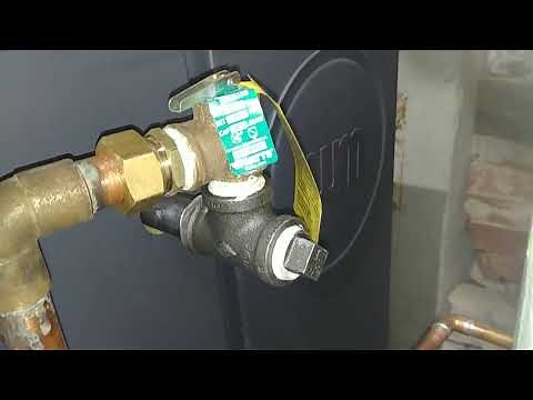 Power Burner Steam Boiler Install - Near Boiler Piping, Drop Header & Hartford Loop