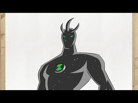 Como desenhar o ALIEN X do BEN 10 passo a passo, fácil e rápido (Para Iniciantes)