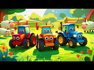 Tractors on the Farm Song 🚜 | Fun Nursery Rhyme for Kids | Learn Farm Vehicles!