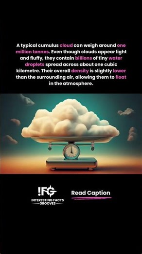 A Cloud Weighs 1 Million Tonnes