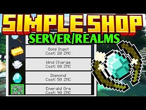 🔥 Simple Shop Addon For Android in MCPE/Minecraft PE 1.21.44/1.21+ | ZorroCraft