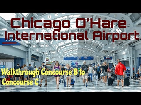 Walkthrough Chicago O’Hare International Airport (ORD) | Concourse B to Concourse C