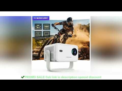 Magcubic 8K L018 Projector 650ANSI Native 1080P Auto Focus & Keystone 360 Rotate Android 14 BT 5.4 W