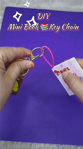 DIY Mini notebook Key Chain Making🤩 #diy #craft #diycrafts #trending #shorts #miniature