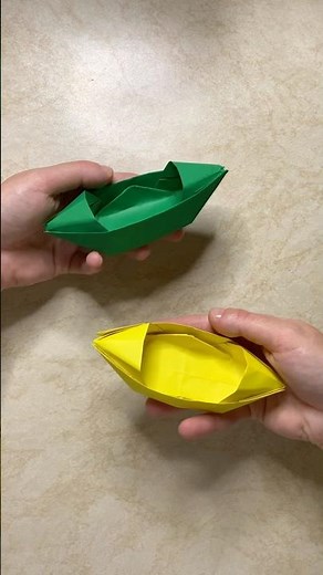 Super simple and original origami boat #homemadepapercraft #easyorigami #origami #arigami #paper