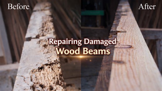 How to repair damaged wood beams