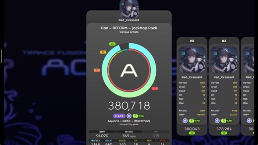 [osu!mania/score v3]delta叠 0.95 94,02（Jack γ ～δ-）