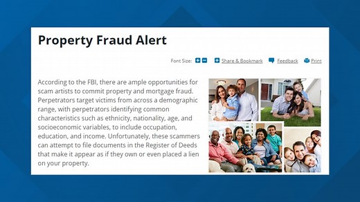 Protect your property: How to sign up for a free Property Fraud Alert