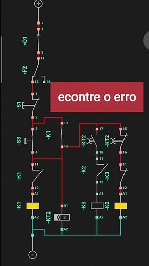 Esquema de comando estrela triângulo.