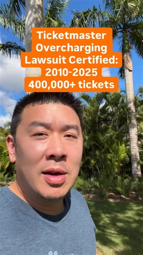 Jim Wang | 💵 Money & Investing on Instagram: "Ticketmaster lawsuit has been certified. From CNBC: “U.S. District Judge George Wu in Los Angeles ruled that the plaintiffs met the criteria to expand their lawsuit into a class action seeking 15 years of alleged damages tied to the purchase of more than 400 million tickets.”"