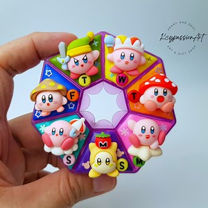 7 Day Pill Organizer 'my Pink Round Hero' Decorated Pill Box Medicine Supplement Container - Etsy